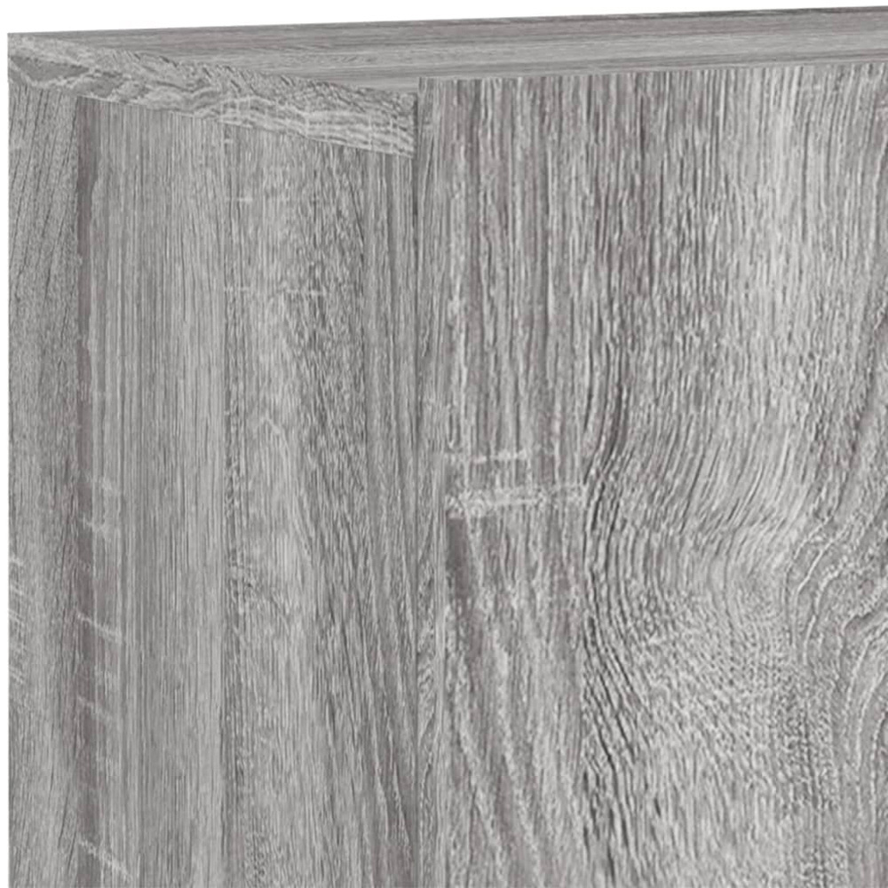 vidaXL 2 Door Grey Sonoma Wall Mounted TV Cabinet Set of 2 Image 7