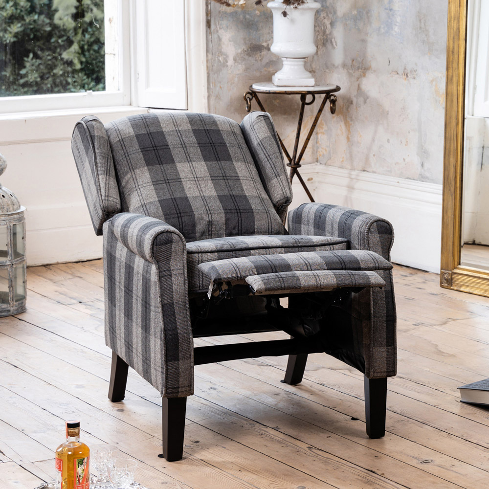 Artemis Home Stanfield Grey Manual Recliner Armchair Image 7