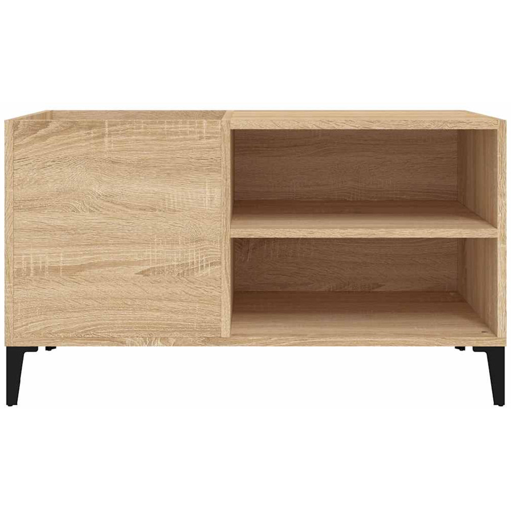 vidaXL 2 Shelf Sonoma Oak Record Cabinet Image 4