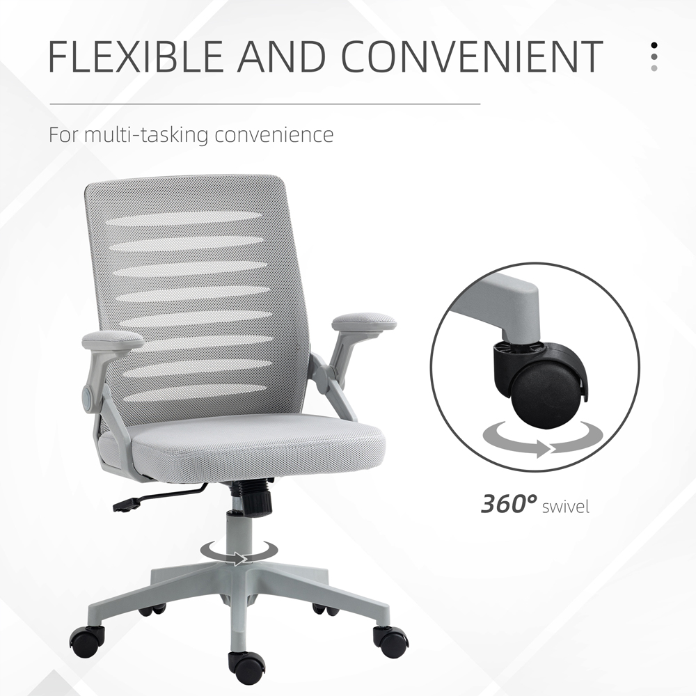 Portland Grey Mesh Office Chair with Lumbar Support Image 3