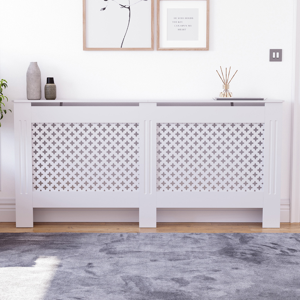 VIDA DESIGNS Oxford White Radiator Cover XL Image 5