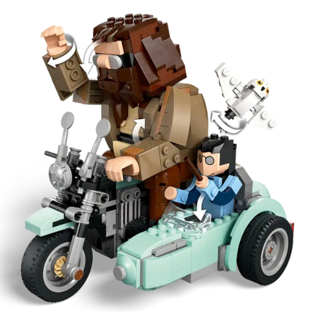 LEGO 76443 Harry Potter Hagrid and Harry's Motorcycle 617 Pieces Image 5