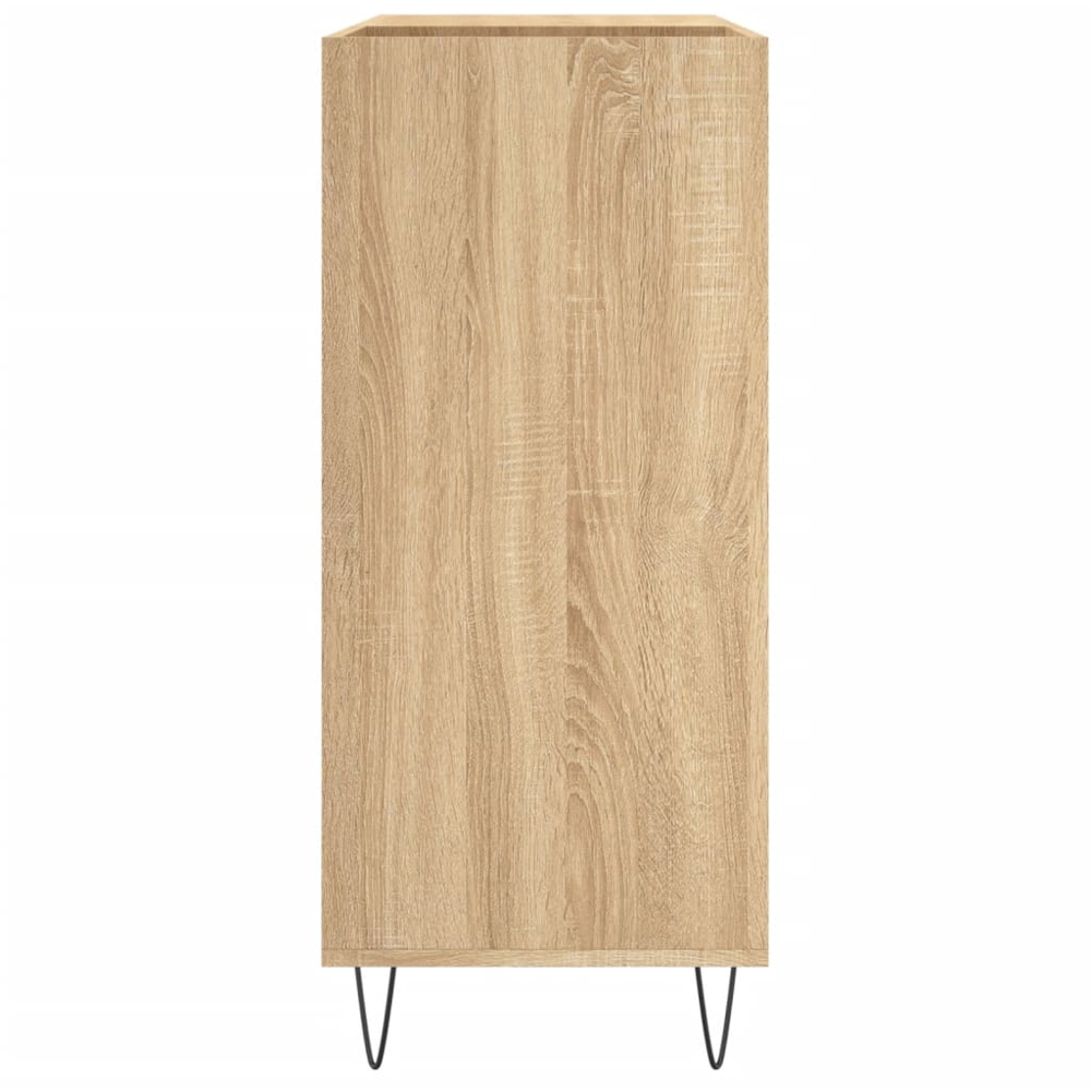 vidaXL 3 Shelf Sonoma Oak Record Cabinet Image 5