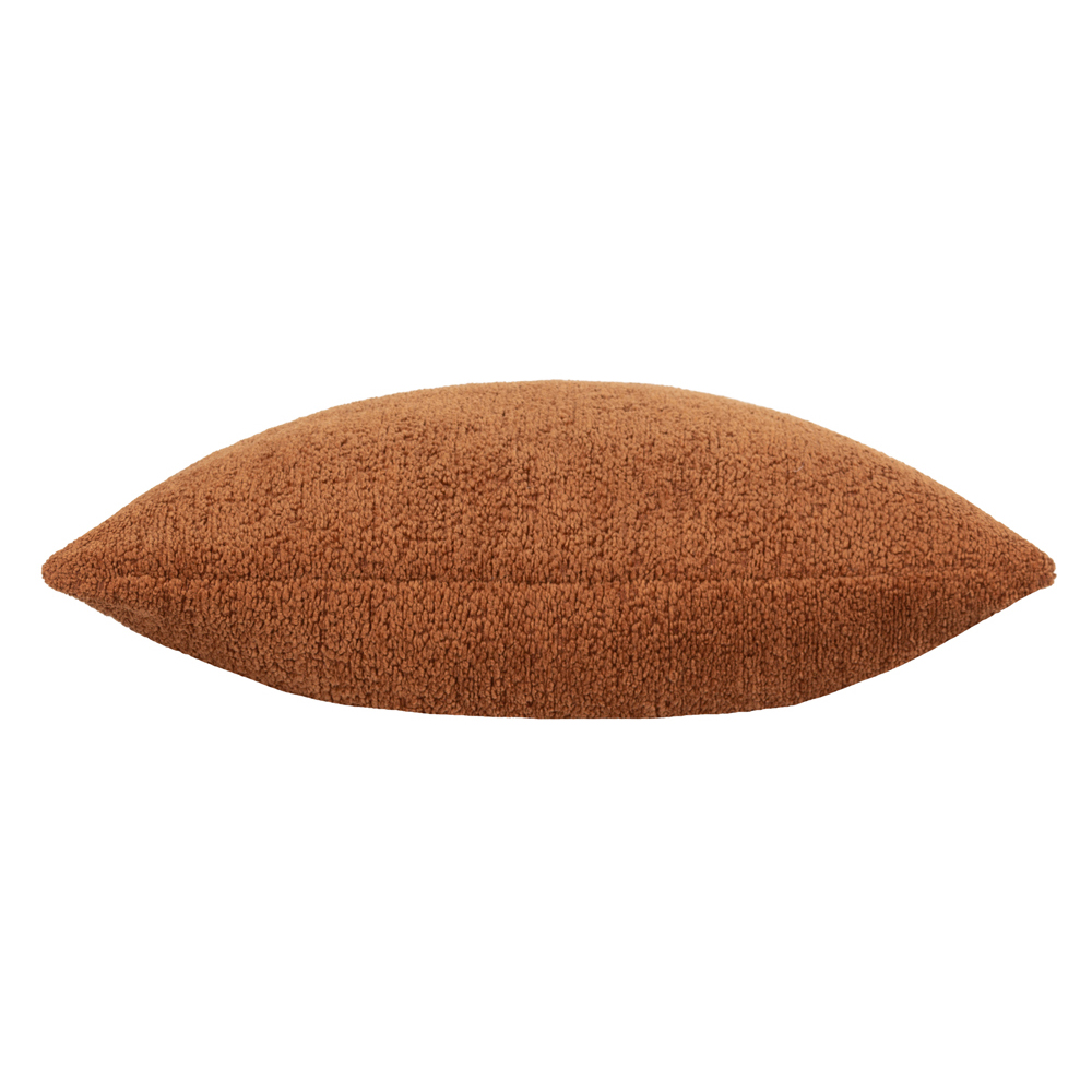 Paoletti Nellim Rust Square Boucle Cushion Image 2