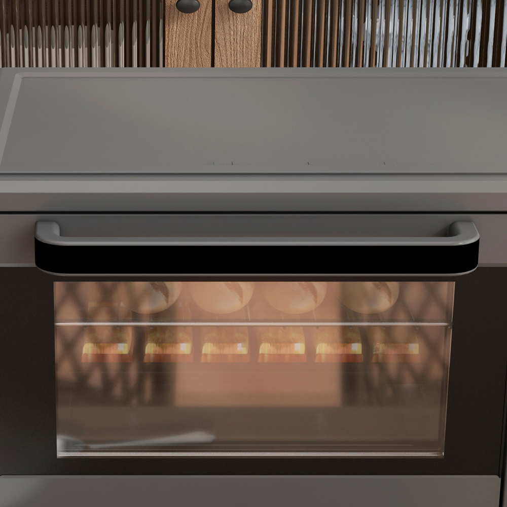 HOMCOM 800-085V70GY Grey 21L Electric Mini Oven 1400W Image 4