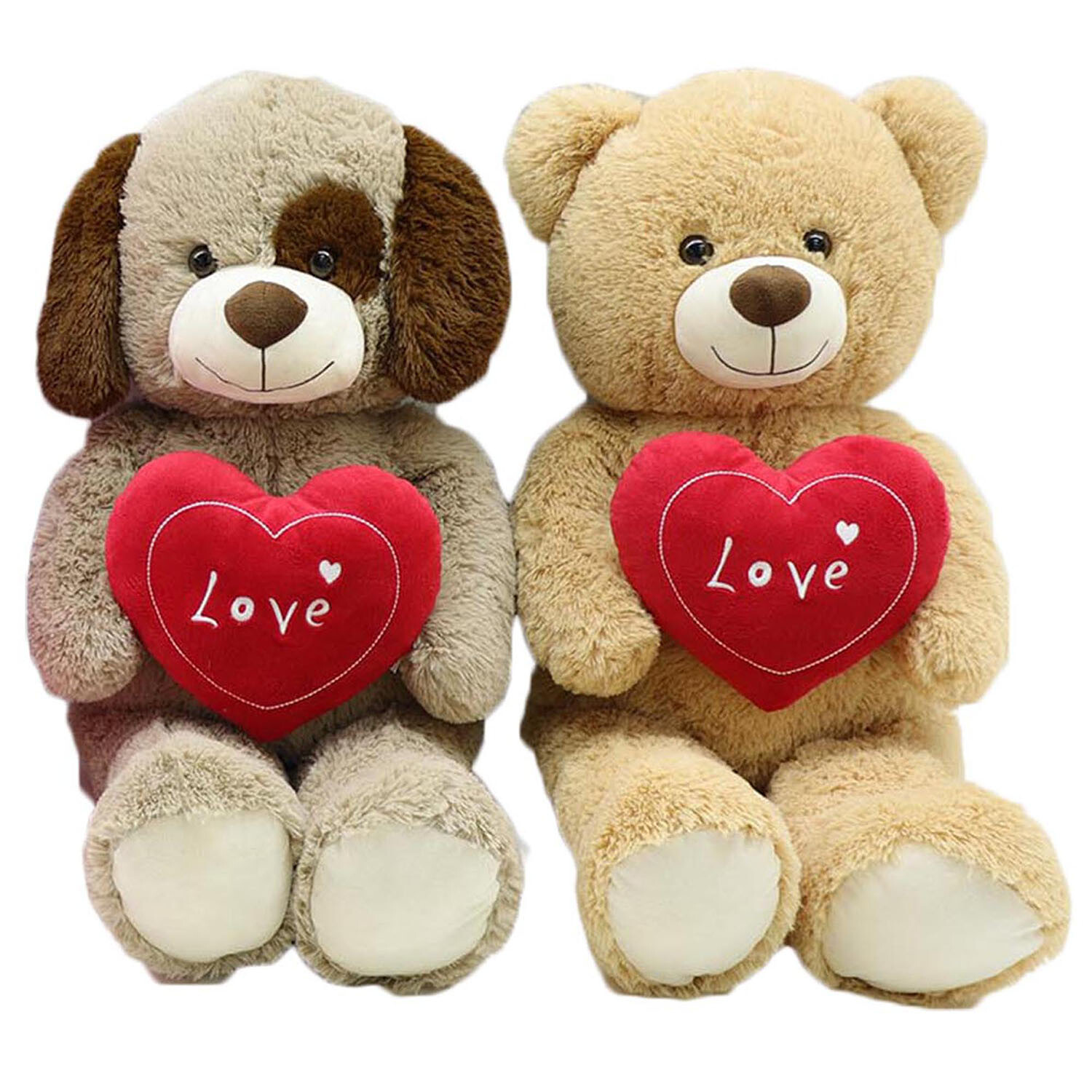 80cm Plush Toy with Heart - Multicolour Image