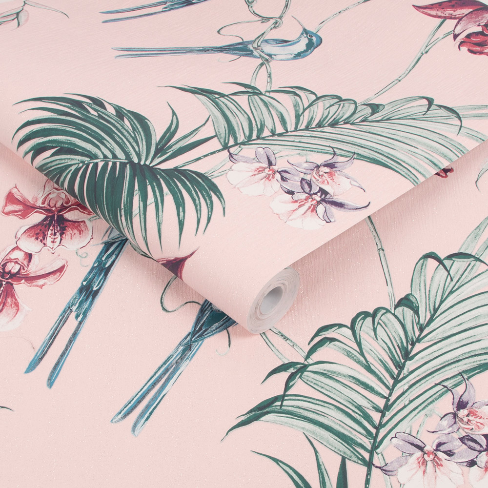 Fresco Utopia Pink Wallpaper Image 2