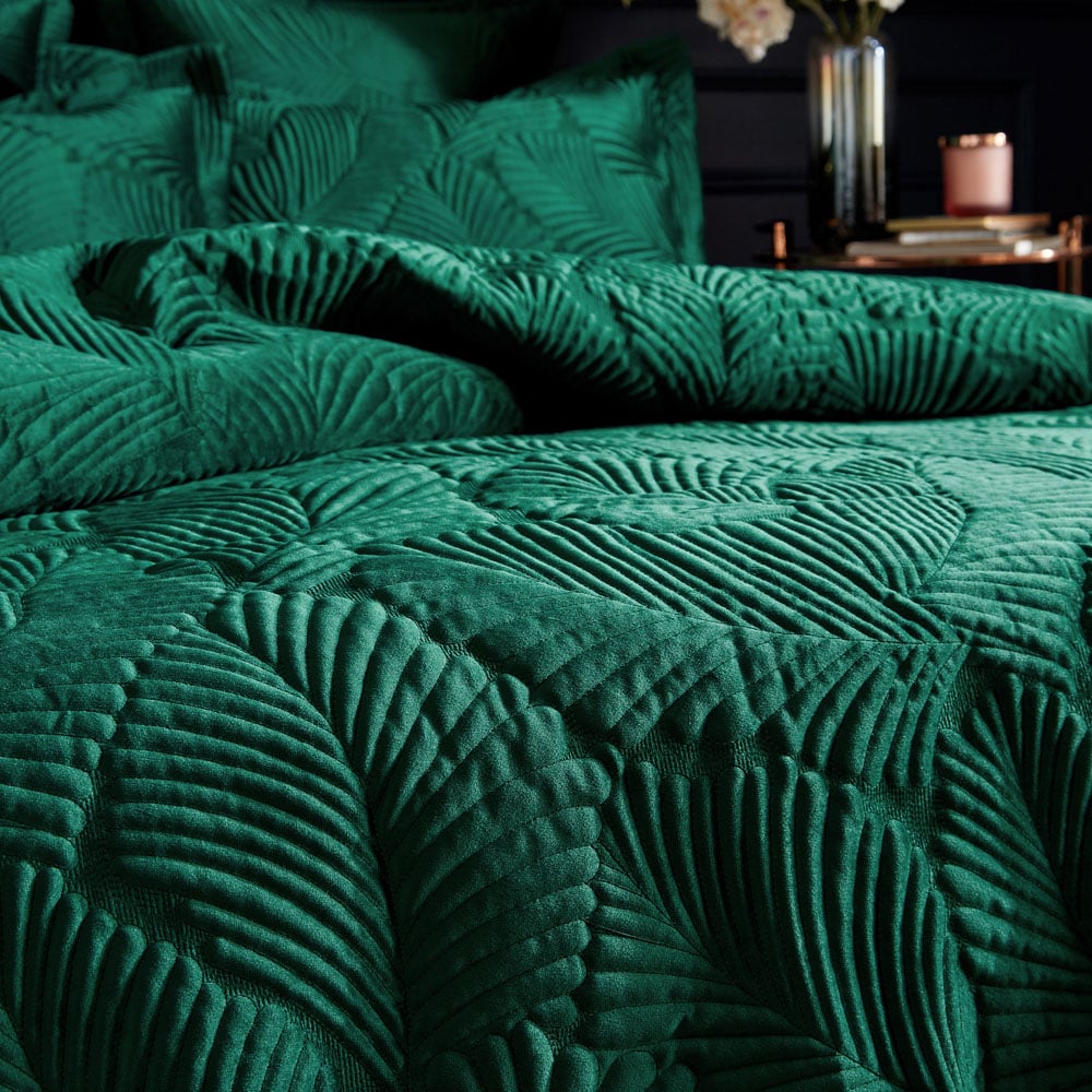 Paoletti Palmeria Double Emerald Duvet Set Image 2