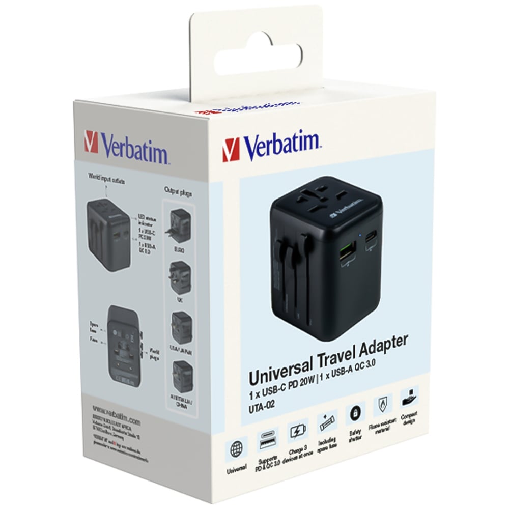 Verbatim Uta-02 Universal Travel Adapter Image 1