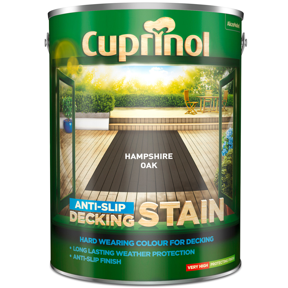 Cuprinol Hampshire Oak Anti Slip Decking Stain 5L Image 2