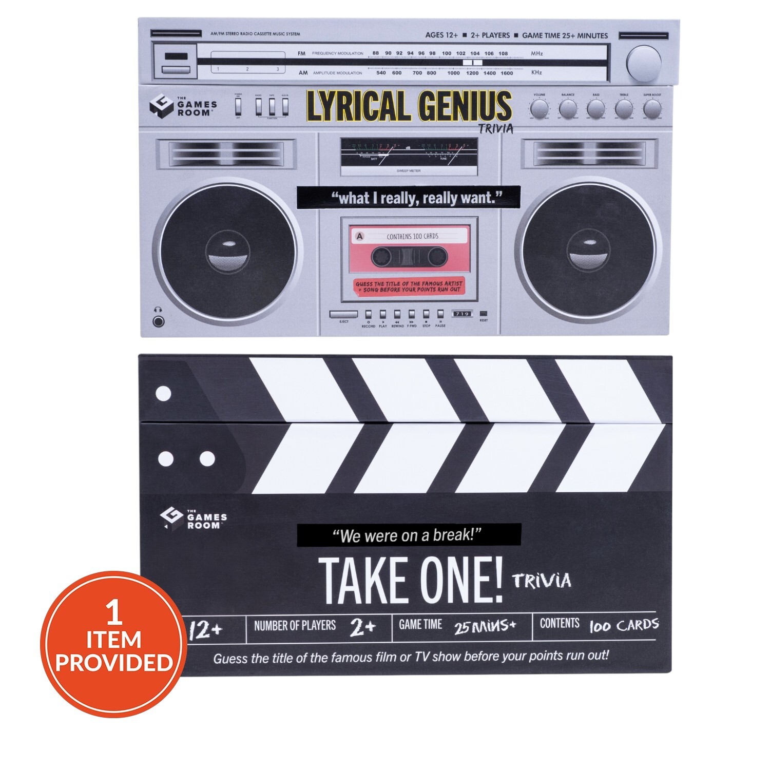Take One or Lyrical Genius Trivia Game Image 1