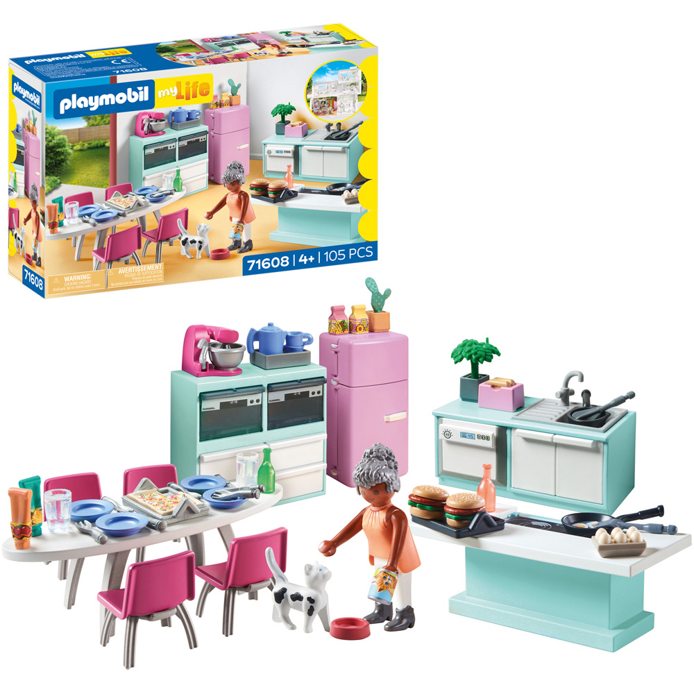 Playmobil Kitchen with Dining Table Playset Image 4