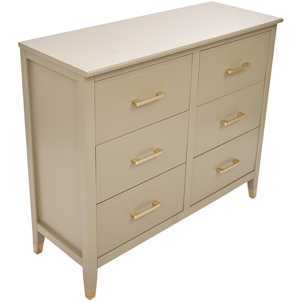 Palazzi 6 Drawer Clay Chest of Drawers Image 4