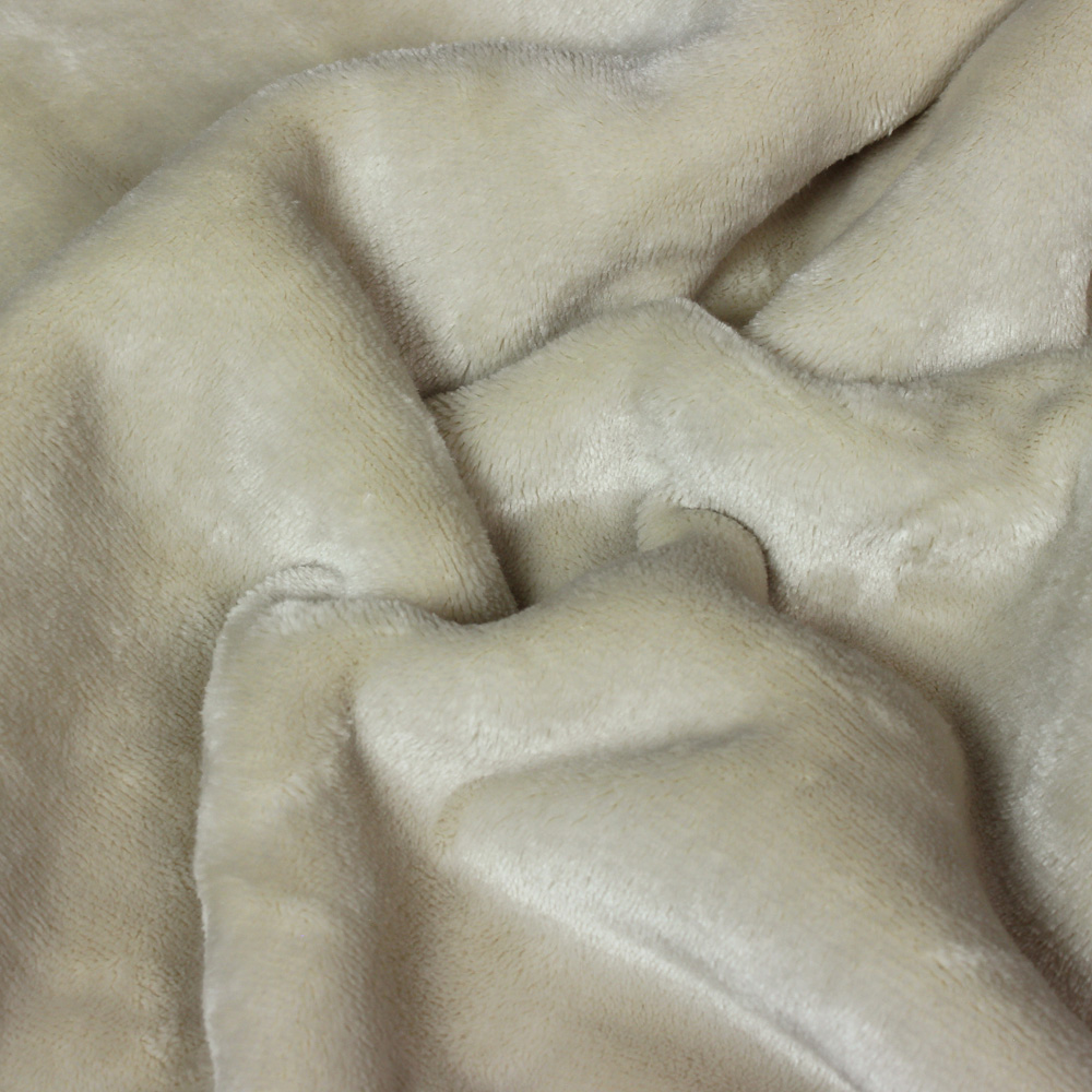 Paoletti Luxe Natural Sherpa Fleece Throw Image 3