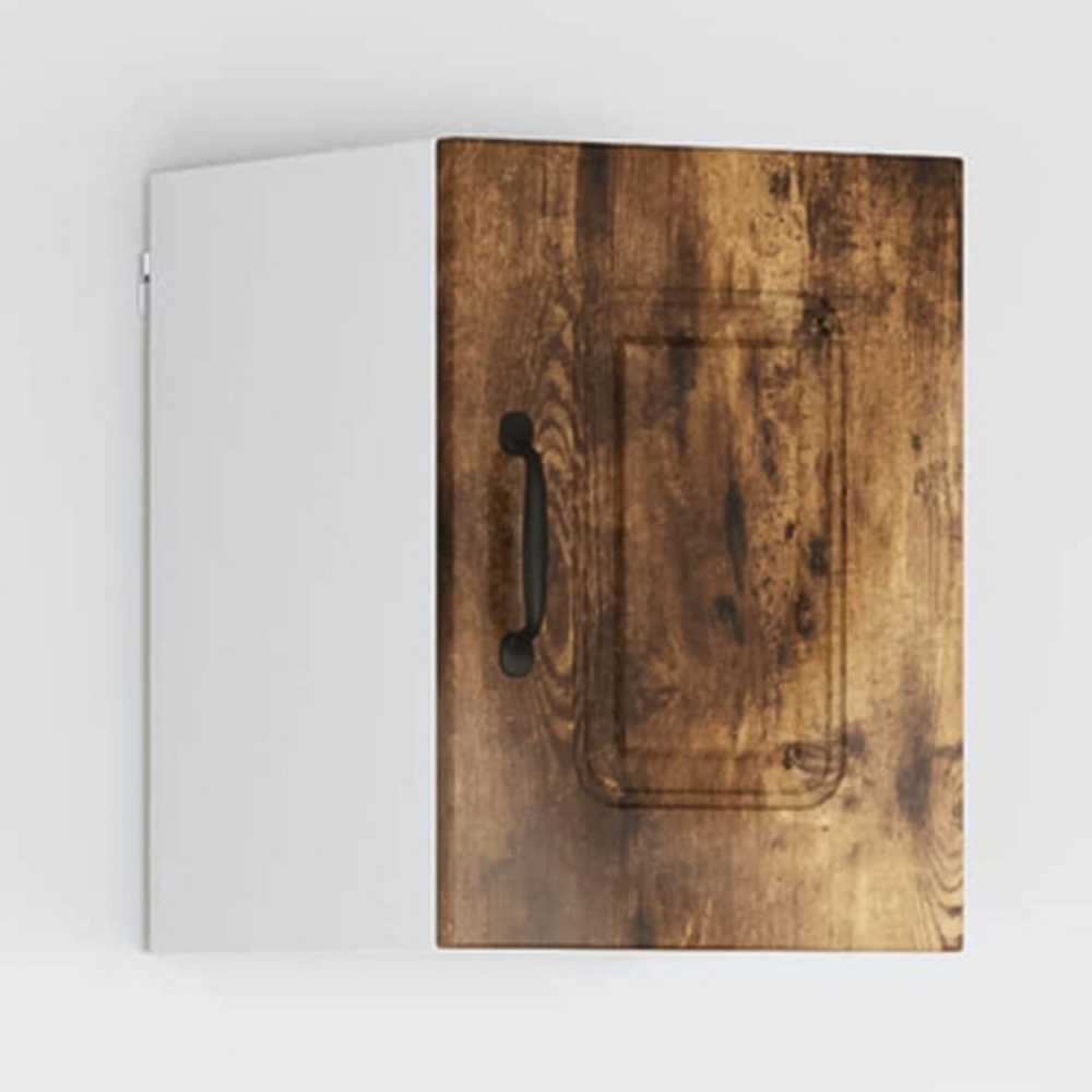 vidaXL Kalmar Single Door Smoked Oak Wall Mounted Kitchen Cabinet Image 1