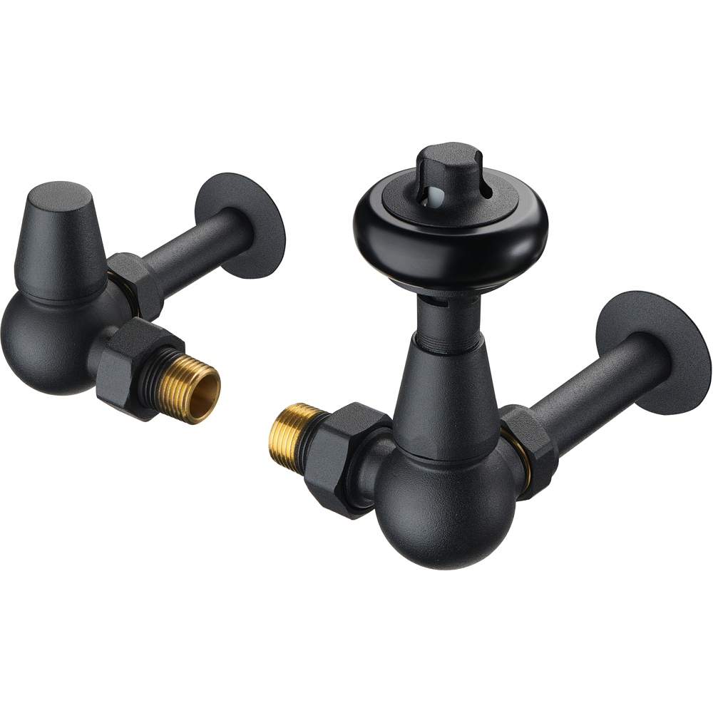 Terma Matt Textured Black Pipe Sleeving and Metal Collar Set 130mm Image 6