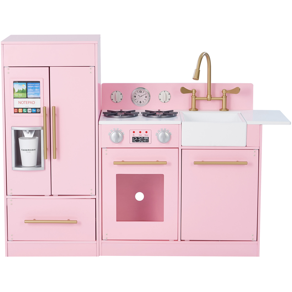 Teamson Kids Little Chef Pink and Gold Charlotte Modern Play Kitchen Image 1