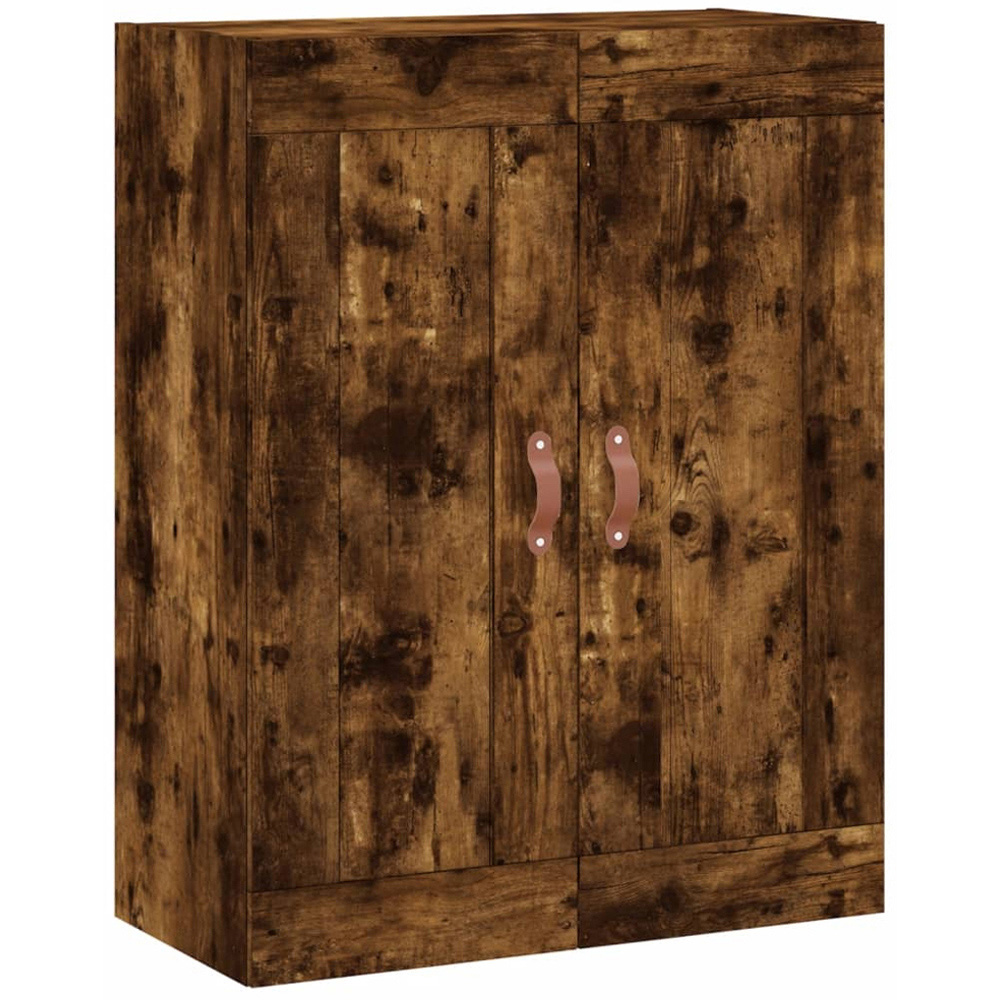 vidaXL 2 Door 3 Drawer Smoked Oak Highboard Image 5