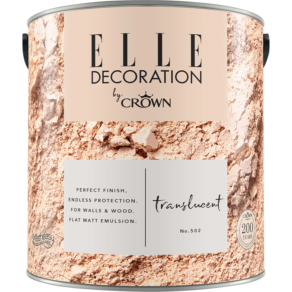 Elle Decoration Translucent 502 Flat Matt Emulsion Paint 2.5L Image 2