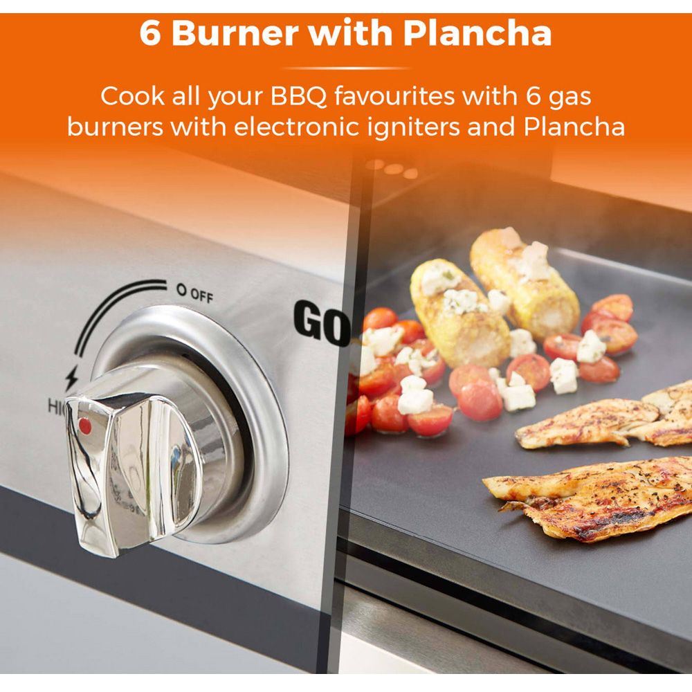 Tower Goucho 6 Burner Gas BBQ and Plancha Image 2
