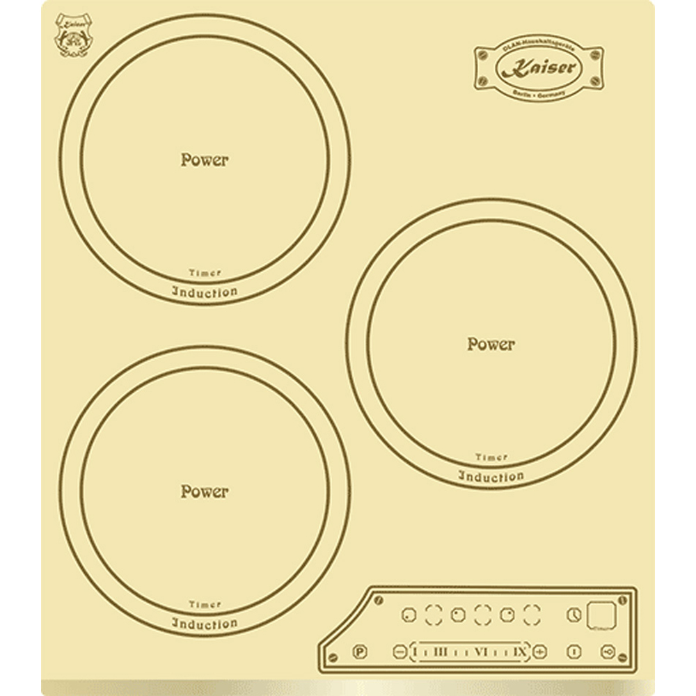 Kaiser Art Deco KCT 4795 Ivory Touch Control Induction Hob 45cm Image 1