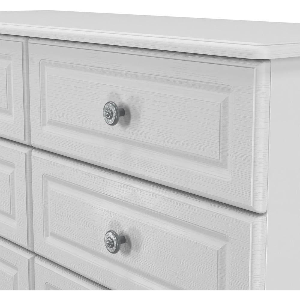 Crowndale Pembroke 6 Drawer Grey Ash Wide Chest of Drawers Ready Assembled Image 5