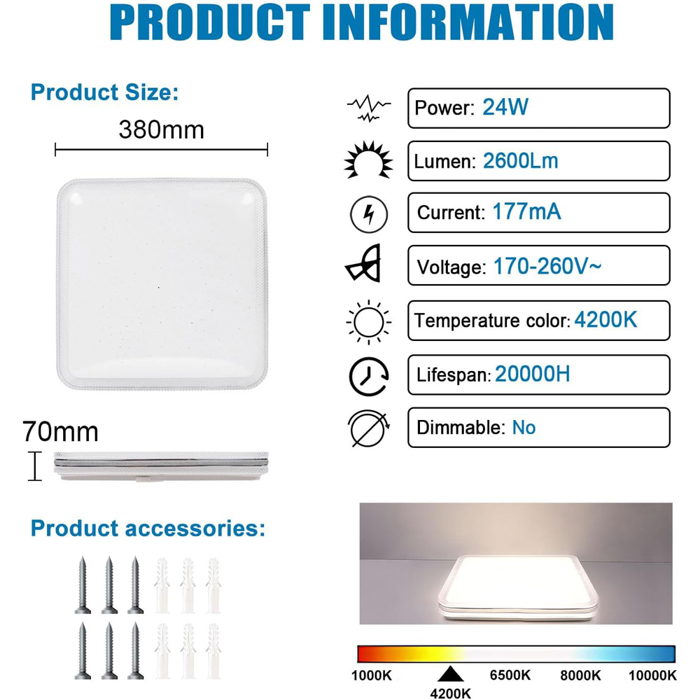 ExtraStar Crystal Effect Border White Ceiling Downlight Image 5