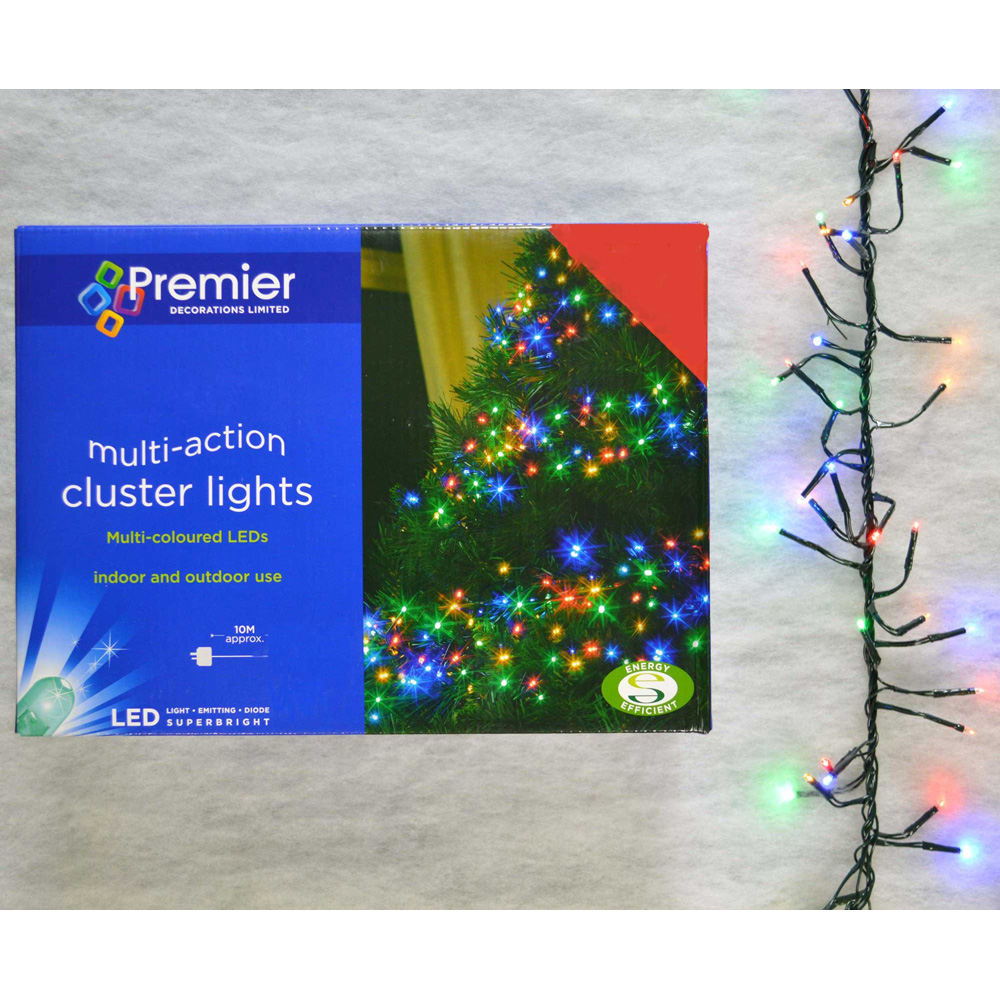 Premier ClusterBrights 960 Multicolour LED Multi-Function Green Cluster Light 12.4m Image 9
