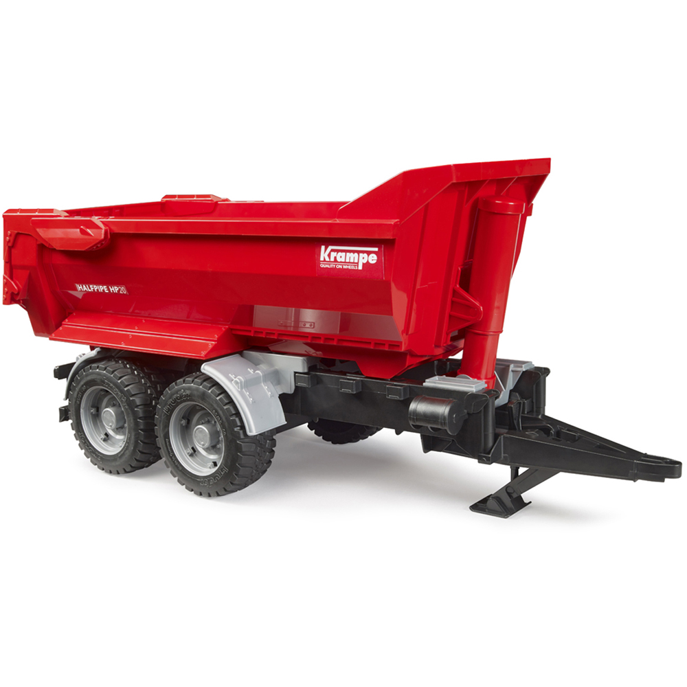 Bruder Kids Krampe Tandem-Halfpipe Tipping Trailer Playset Model Image 2