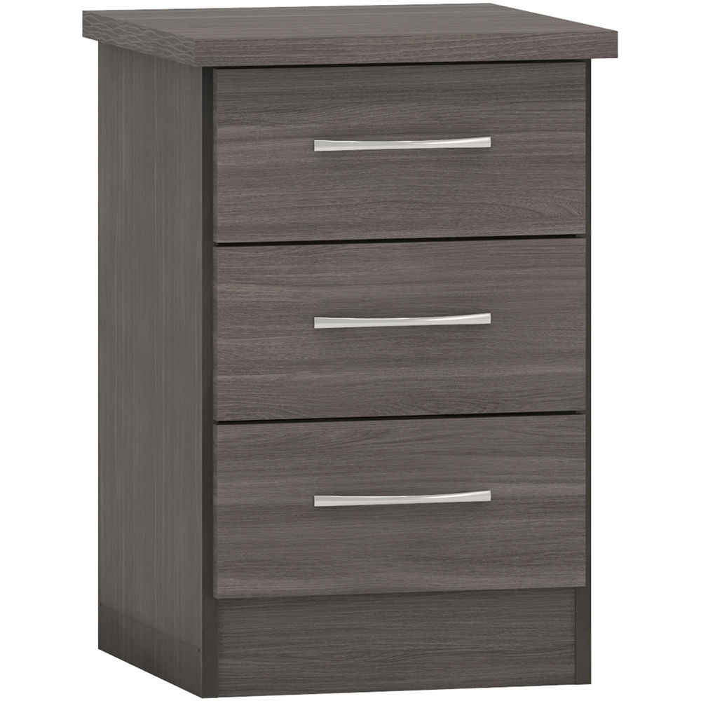 Seconique Nevada Black Wood Grain 4 Piece Bedroom Furniture Set Image 3