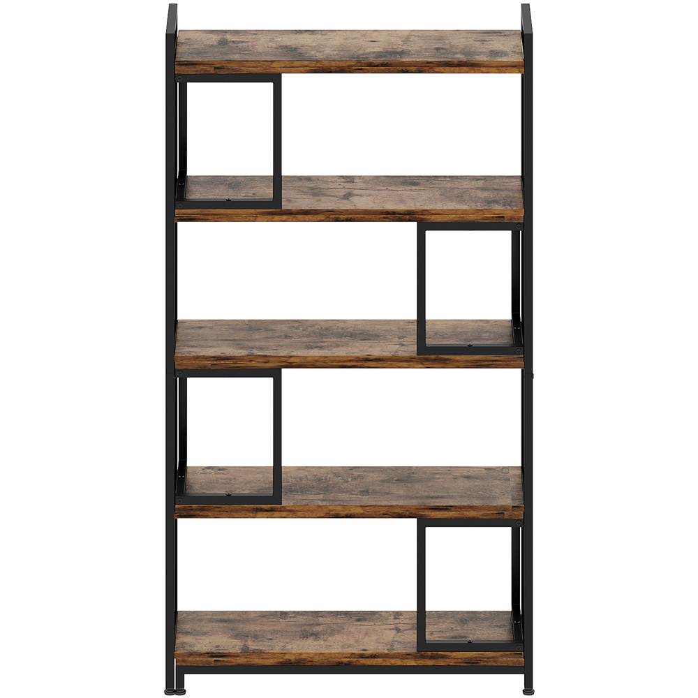 Living and Home 5 Shelf Black Frame Foldable and Rotatable Display Rack Image 3