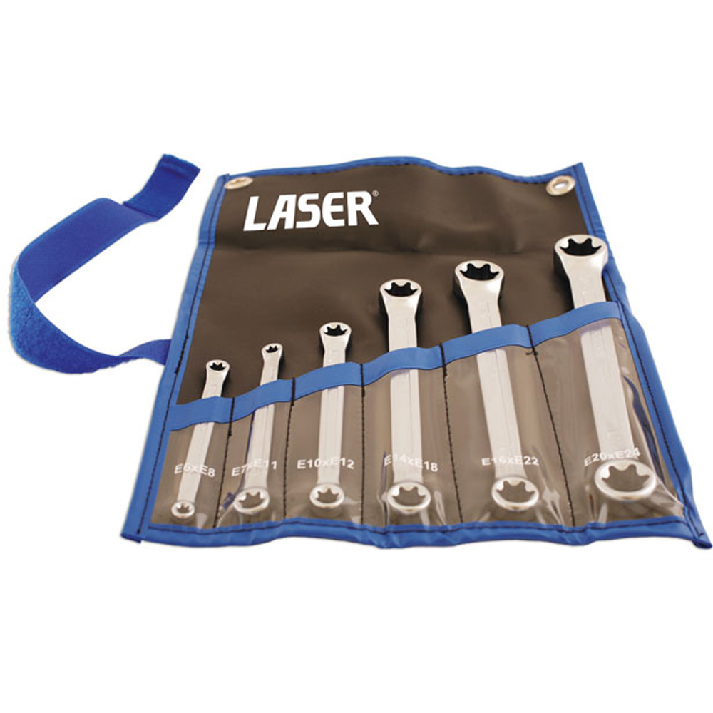 Laser 6 Piece Star Ring Spanner Set Image 3