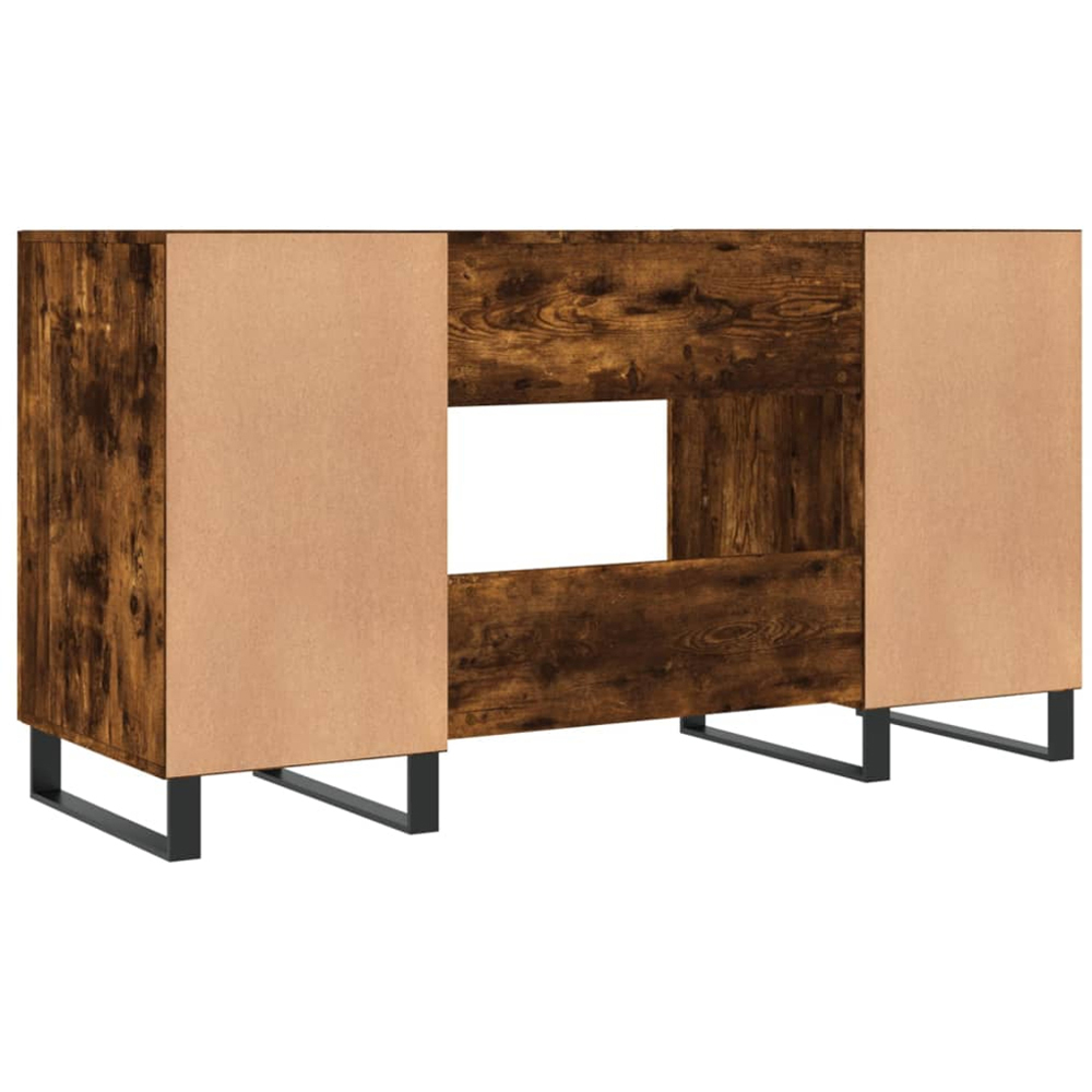 vidaXL 2 Door Modern Desk Smoked Oak Image 7