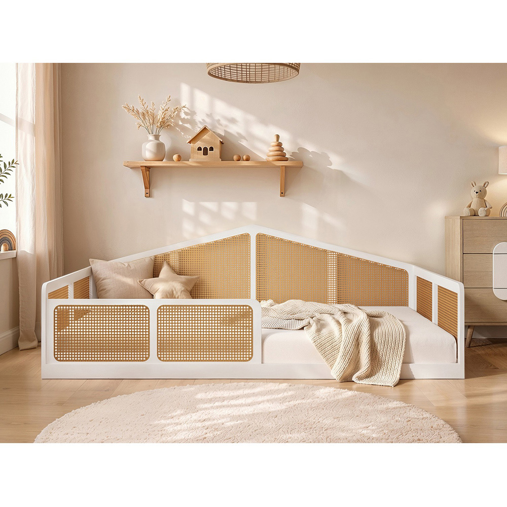 Flair Julian Small Double White Montessori Bed Image 3