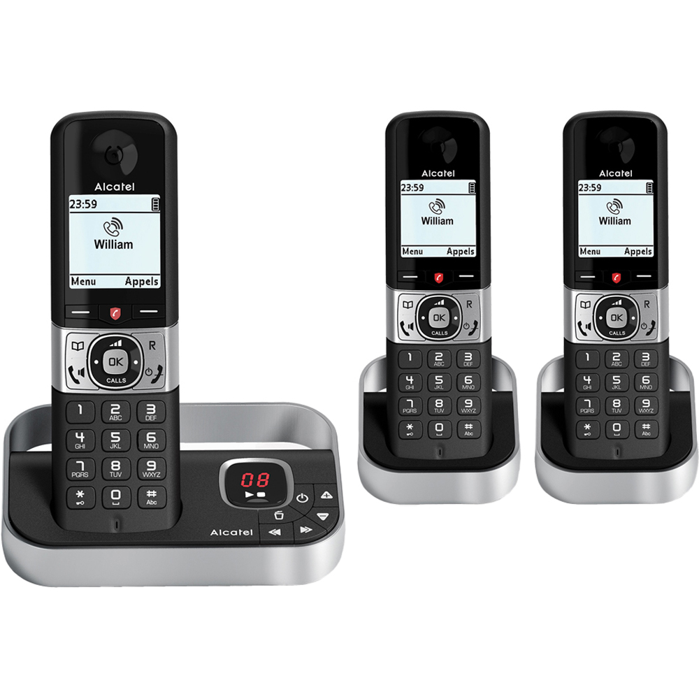 Alcatel F890 DECT Phone with Answer Machine and Call Block Trio Image 1