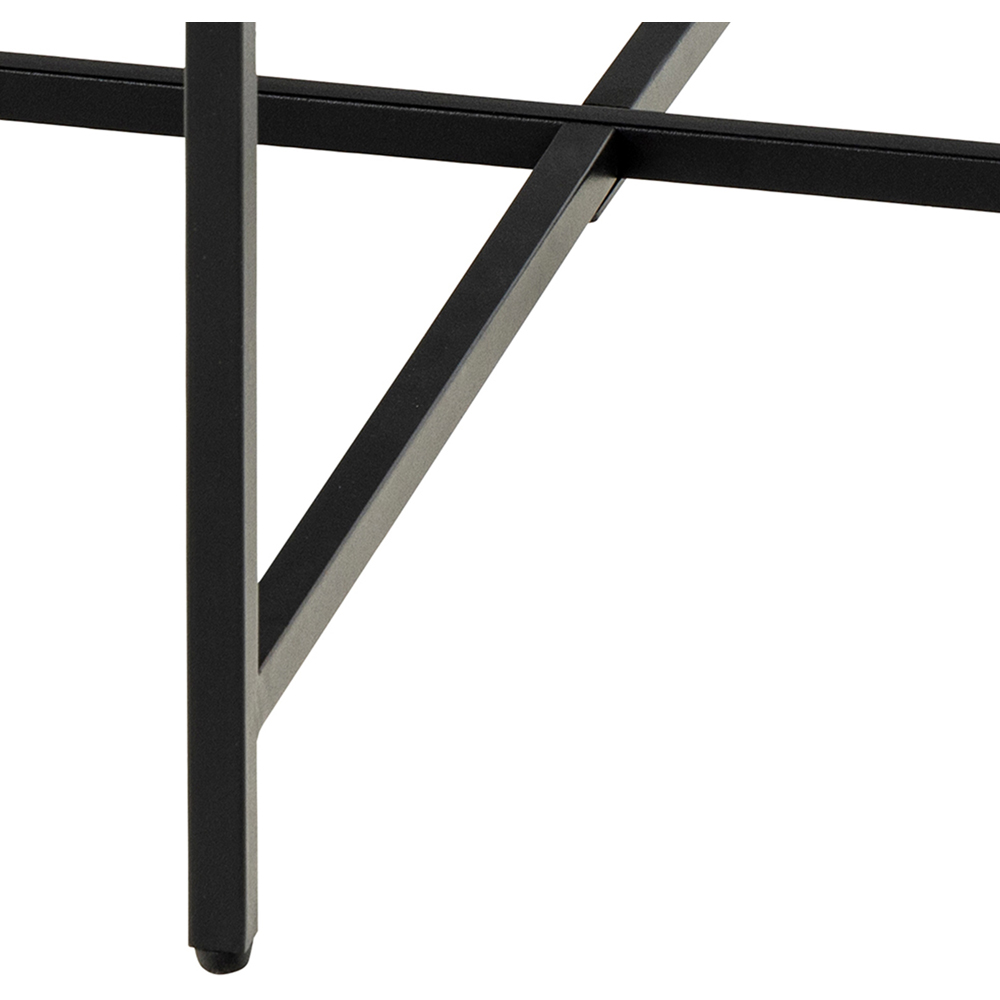 Furniture To Go Lamoine Matt Black Round Coffee Table Image 5