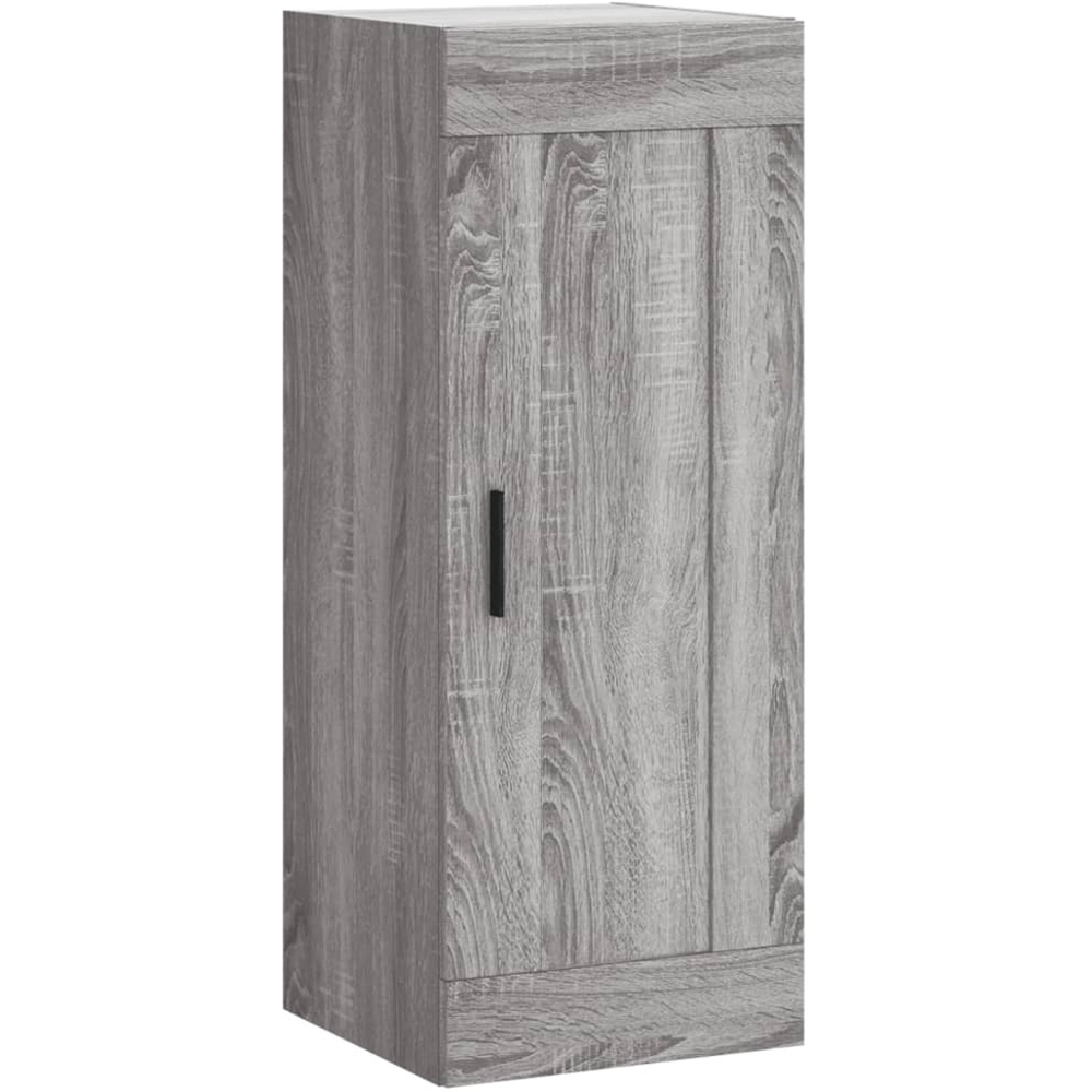 vidaXL Single Door 2 Drawer 2 Shelf Grey Highboard Image 5