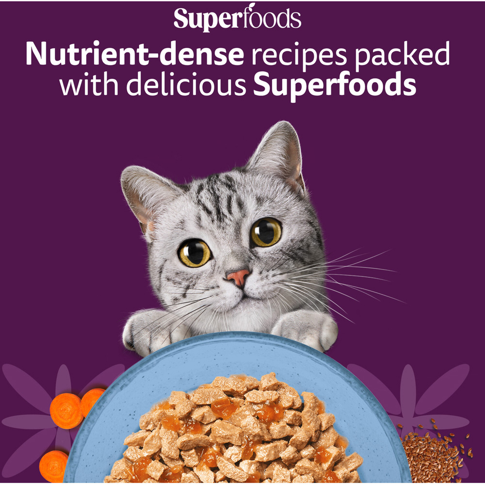 Pack of 6 Whiskas Superfoods in Jelly Cat Food Trout with Tuna Image 8