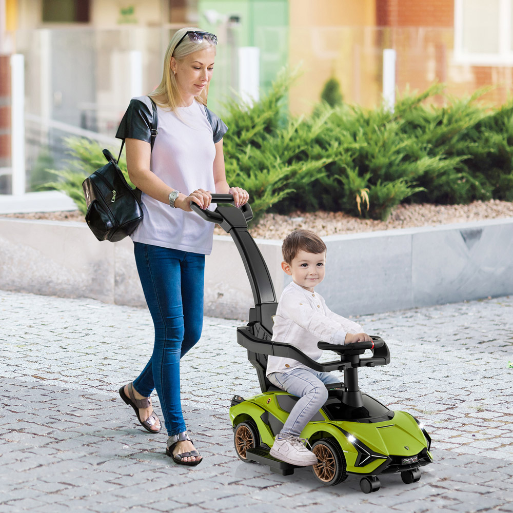Costway Green 3 in 1 Ride On Push Car Image 2