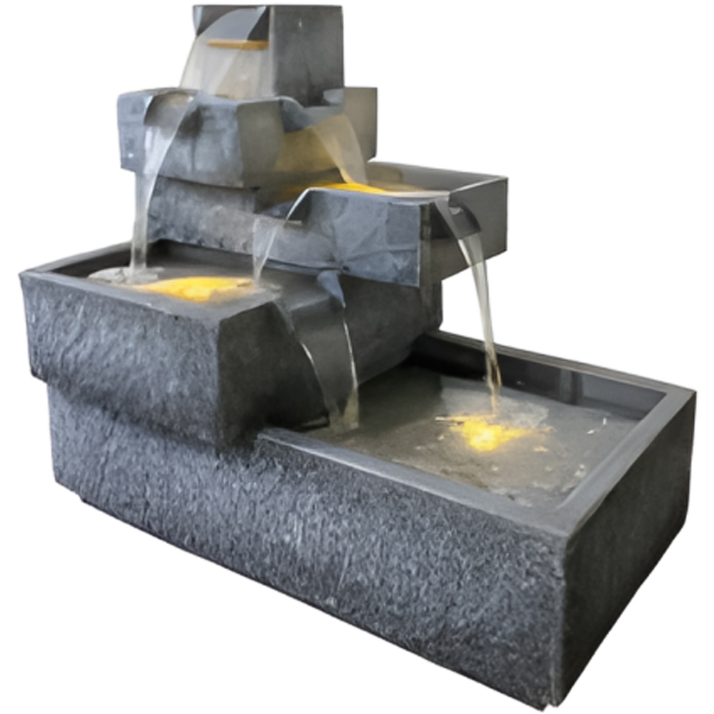 Tranquillity Aoriana LED Stone Effect Solar Water Feature Image