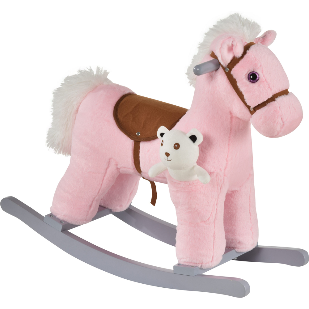 Tommy Toys Rocking Horse Pony Baby Ride On Pink Image 1