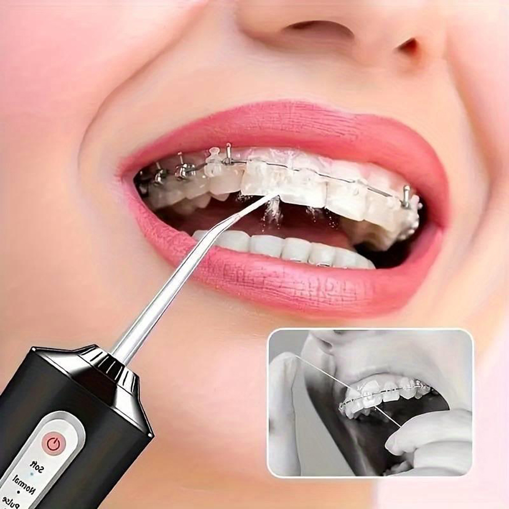 Dyzi Portable Rechargeable Water Flosser with 4 Tips Image 3