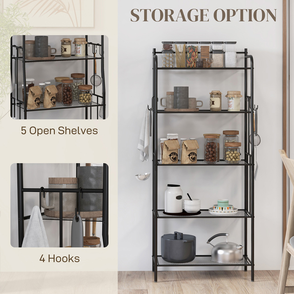 Portland 5 Shelf Kitchen Storage Unit Image 7