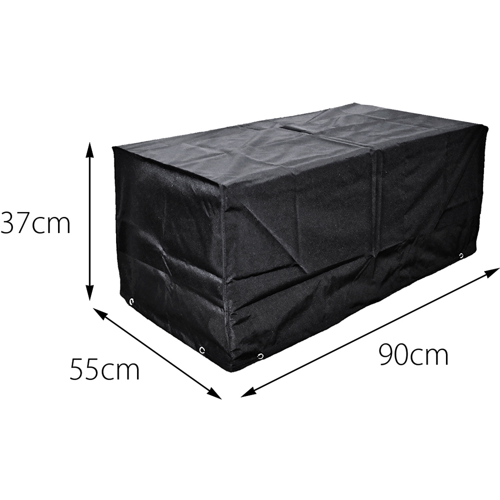 Oseasons Cozy Bay EZBreathe Black Rectangular Coffee Table Cover Image 5