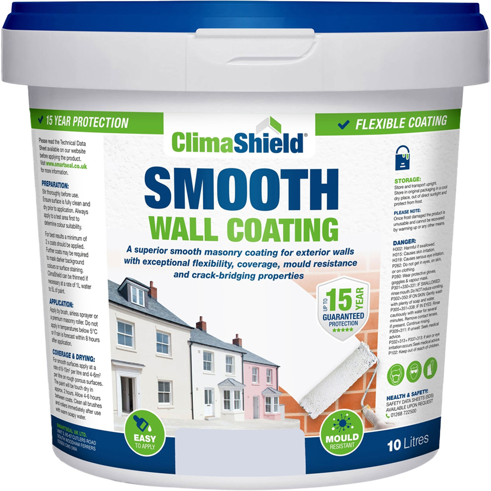 Smartseal Frosted Blue Smooth Wall Coating 10L Image 2
