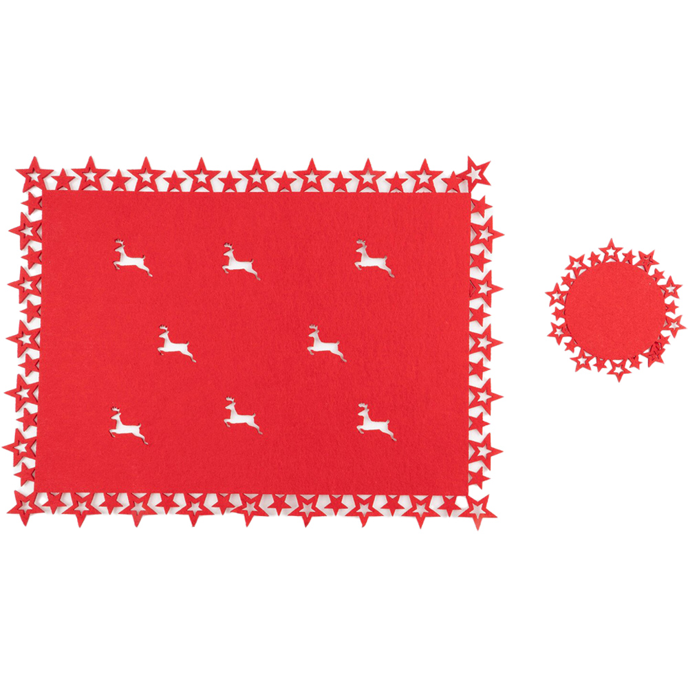Set Of 4 Placemats And Coaster Set Image 1