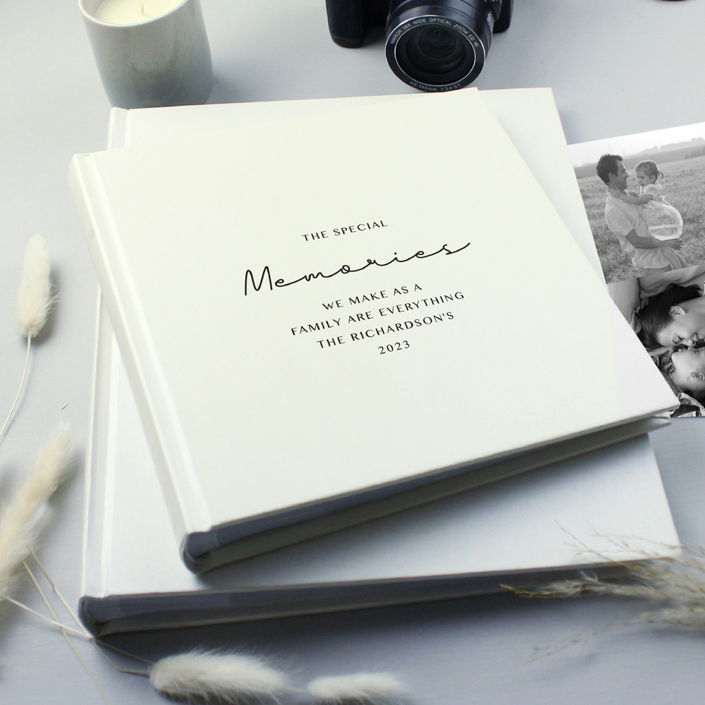 Personalised Memento Personalised Free Text Square Photo Album Image 2