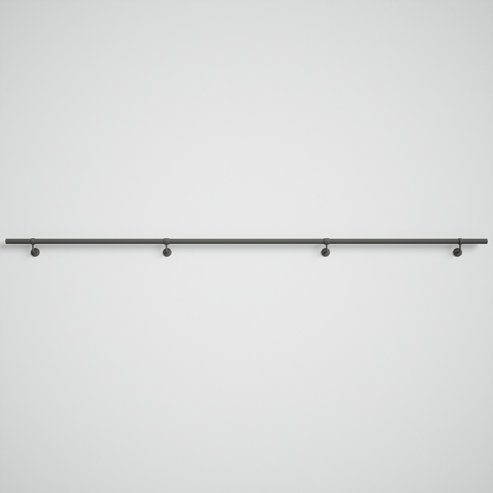 Forgeworks Textured Grey Stair Hand Rail Kit 3.6m Image 2