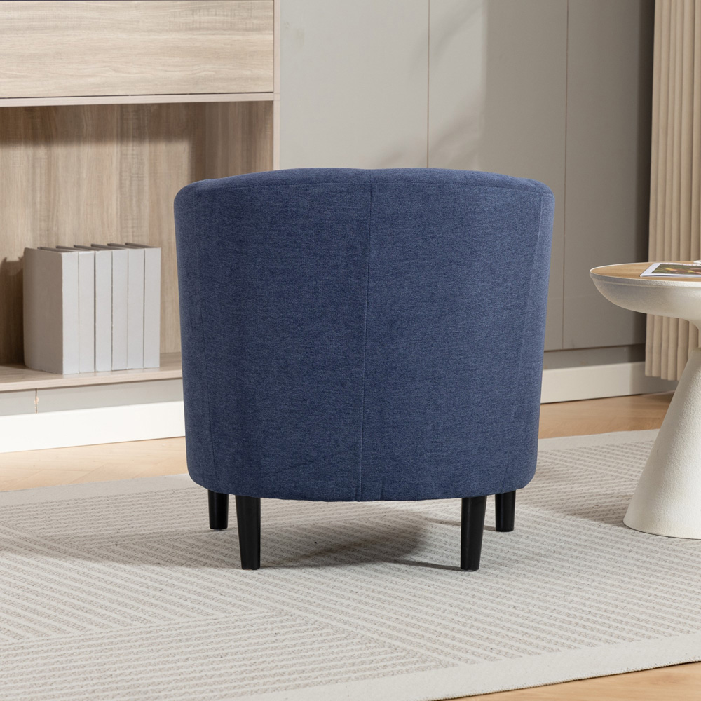 Artemis Home Beulah Denim Fabric Accent Chair Image 6