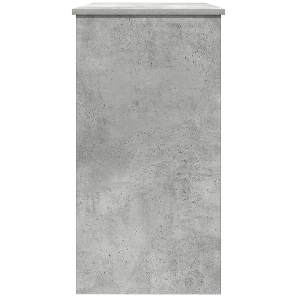 vidaXL Single Drawer Single Shelf Computer Desk Concrete Grey Image 5